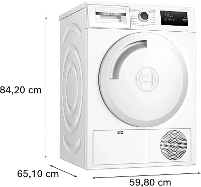 Сушильная машина Bosch WTH83002BY пан.англ. кл.энер.:A+ макс.загр.:7кг белый