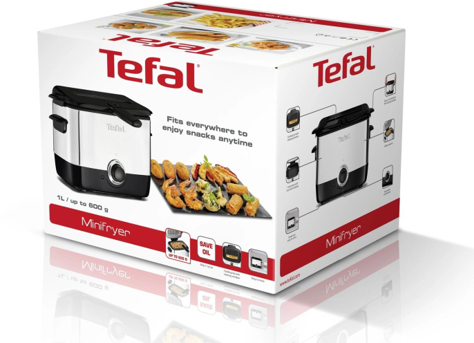 Фритюрница TEFAL FF220015,  серебристый/черный