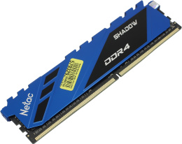Оперативная память NETAC Shadow NTSDD4P32SP-08B DDR4 - 1x 8ГБ 3200МГц, DIMM, Blue, Ret