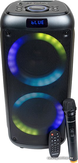 Акустическая портативная колонка Nakatomi GS-30 - 30WRMS, Караоке с беспр. микр, BTFMUSBSDLEDДУ