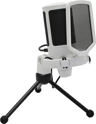 Микрофон FIFINE A6V White (белый) (электретный, настольный, для стриминга, кардиоидная направленность)