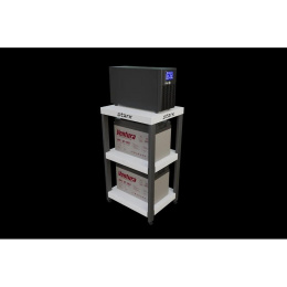 ИБП STARK SC 1000 LI {1000ВА/600Вт, Line-Interactive, на пол, 140-300В, 4хЕВРО, Чистый синус, SNMP, AS400, БЕЗ АКБ - внешние батарея х1 9-400Ач}