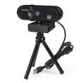 Веб-камера ExeGate Stream HD-4000 4K UHD AF T-Tripod 8Мп, 3840x2160, 30fps, H.264, автоматический фокус, защитная шторка, телескопический штатив Tripod Tele Ball, 4-линзовый объектив стекло , стерео микрофон с шумоподавлением, EX287383RUS