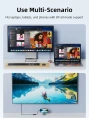 USB-Хаб (концентратор) CABLETIME CBS1B (CT-SHUB31-AB) 3-в-1 с поддержкой Switch2/1 - Black+Orange+Blue