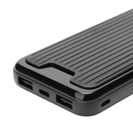 Gembird Портативный аккумулятор, 10000мАч, 2A, черный GPB-10