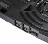 Подставка для ноутбука Buro BU-LCP156-B208, 15.6", 355х260х21 мм, 2хUSB, вентиляторы 2 х 80 мм, 560г, черный