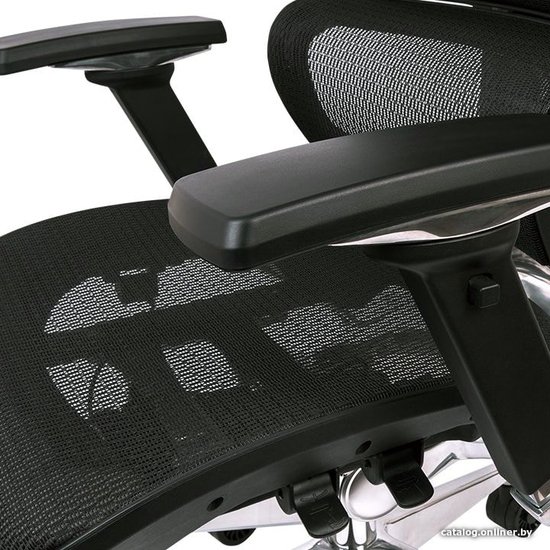 Офисное кресло Thermaltake Cyberchair E500 Black GGC-EG5-BBLFDM-01 для руководителя, механизм мультиблок, максимальная нагрузка 150 кг