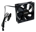 Вентилятор для корпуса Digma DFAN-90 90х90x25 черный 3-pin 4-pin Molex 23дБ Ret