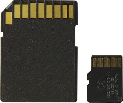 Карта памяти HIKVISION HS-TF-C1-8G+microSD-- SD Adapter microSDHC Memory Card 8Gb Class10