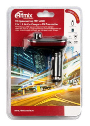 Автомобильный FM-модулятор Ritmix FMT-A780 черный SD USB 15118201