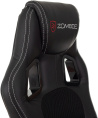 Кресло игровое ZOMBIE Arena, ткань/экокожа, до 120кг, черный (ZOMBIE ARENA BLACK)