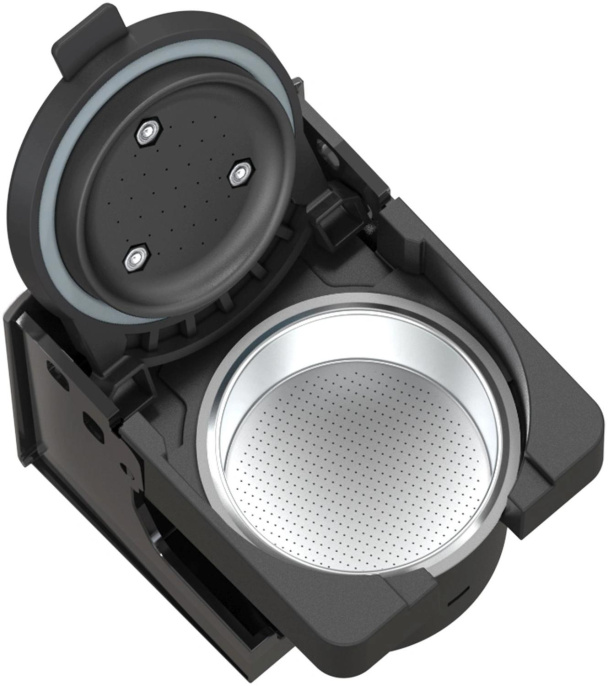 Кофеварка рожковая Polaris PCM 2038 3-in-1 1450Вт графитовый