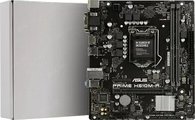 Материнская плата ASUS PRIME H510M-R-SI (RTL) LGA1200 H510 PCI-E Dsub+DVI+HDMI GbLAN SATA MicroATX 2DDR4