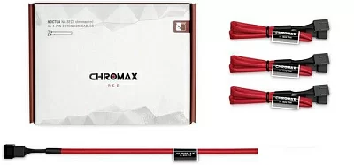 Удлинители для вентиляторов Noctua NA-SEC1 chromax.red 30см, 4-pin PWM,4шт, красные (NA-SEC1 chromax.red)