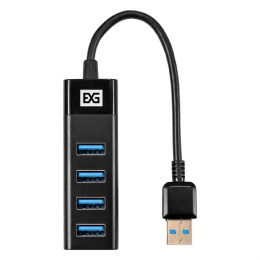 USB-Хаб концентратор 4-в-1 ExeGate DUB-4TP кабель-адаптер USB3.0 -- 4xUSB3.0, Plug&Play, черный EX296925RUS