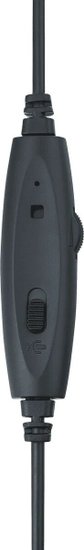 RAPOO Гарнитура проводная H100-BL, цвет - черный 18007