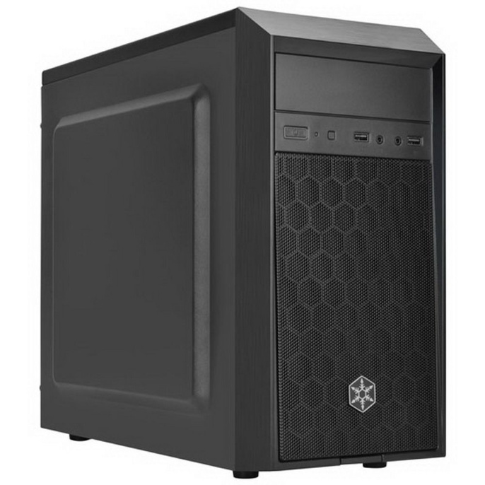 Корпус Silverstone SST-PS16B Precision Mini Tower Micro ATX Computer Case, quiet, black (G410PS16B000020)