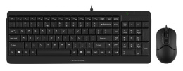 Клавиатура + мышь A4Tech Fstyler F1512 клав:черный мышь:черный USB F1512 BLACK