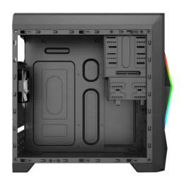 Zircon Корпус Ares без БП Midi Tower, Micro-ATX, Black, 1*USB3.0+2*USB2.0