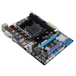 Материнская плата Esonic A88F2AL2, Socket FM2+, AMD A88, 2xDDR3-2133, D-SUB, DVI, 1xPCI-Ex16x, 1xPCI, 4xSATA3, 6 Ch Audio, Lan, 4xUSB3.0, 6xUSB2.0, 2xPS/2, mATX, RTL {20} A88F2AL2-A1