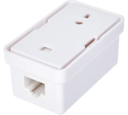 Розетка настенная NETLAN EC-UWO-1-UD2-WT-10 1 порт Кат.5e RJ45 / 8P8C 110 T568A / B неэкранир. белая уп-ка 10шт