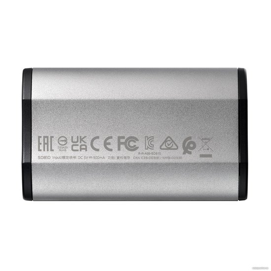 Накопитель SSD A-Data USB-C 500GB SD810-500G-CSG SD810 серый