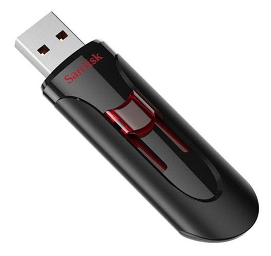 Флешка USB Sandisk Cruzer Glide 64ГБ, USB3.0, черный [sdcz600-064g-g35]