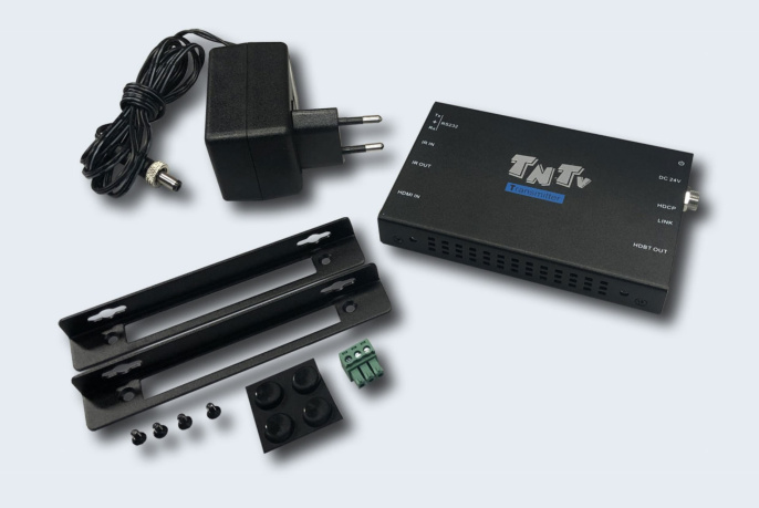 TNTV/TNT MMS-701HDBT-T Удлинитель-передатчик, HDMI HDBaseT, 70 м., 1xUTP, макс.разр.3840x2160 30Hz 4:4:4 40м Cat5e/6;1080p 70м Cat5e/6, HDMI, без БП, max data rate 10.2Gbps;питание: внешний БП/PoC