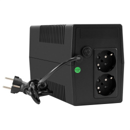 ИБП ExeGate Smart LB-500.LCD.AVR.2SH (500VA/300W, LCD, AVR, 2*EU/Тип F(Schuko), батарея 12V 4.5Ah, Black) EX299494RUS
