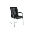 Конференц-кресло Easy Chair BNTQEchair-810 VPU кожзам черный, хром 620977
