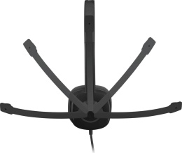 Гарнитура Logitech H151, для компьютера/мобильных устройств, накладные, проводные, черный [981-000590]
