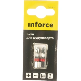 Бита (2 шт; PH1; 25 мм) для шуруповерта Inforce 11-01-379