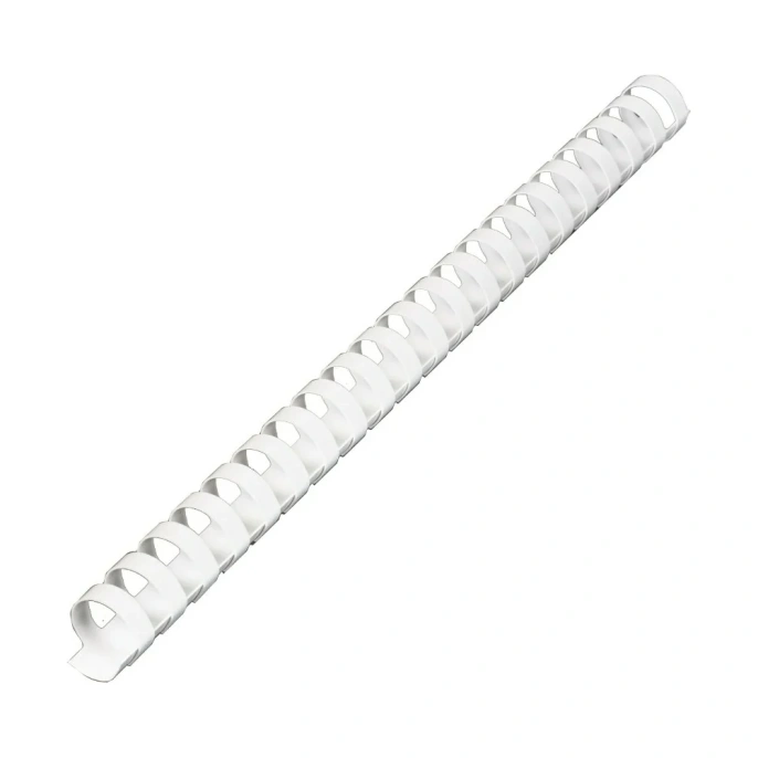 Пружина пластиковая BRAUBERG 530925,  19мм,  121 - 150 листов,  A4,  80г/м2,  100,  белый
