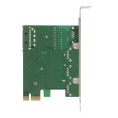 Контроллер сетевой ExeGate EXE-361 (PCI-E x1 v2.0, LAN UTP 1000Mbps + 3*USB3.0 ext., разъем доп.питания, Chipset VL805 + RTL8153B) EX283714RUS