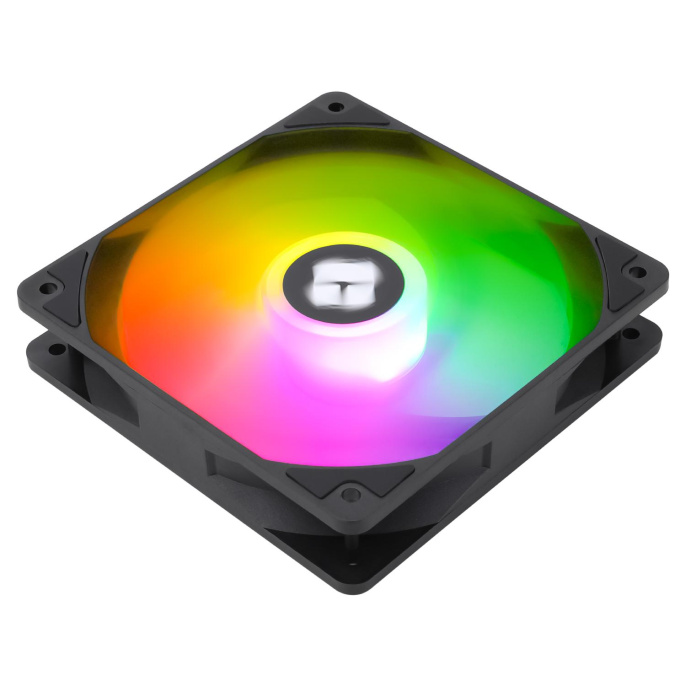 Кулер для корпуса Case Cooler Thermalright TL-C12C-S 120x120x25mm, 4-pin PWM, ARGB, 66.17CFM, 25.6dBA, 1550RPM, Black