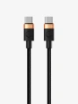 Кабель CABLETIME CUP6H (CT-CM60-AOB1) 1м USB C PD60W алюминий и ПВХ + плетеный для смартфонов