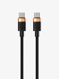 Кабель CABLETIME CUP6H (CT-CM60-AOB1) 1м USB C PD60W алюминий и ПВХ + плетеный для смартфонов