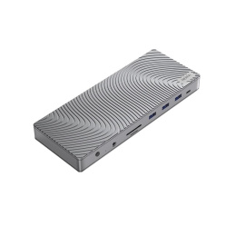 Док-станция для ноутбука NERPA 14 in 1 docking station 1xDC 12V 3A, 1xUSB-C 100W PD, 2xHDMI 4K@60Hz, 2xDP 4K@60Hz, 3xUSB-A 3.2 10Gbps data , 1xTF/microSD, 1xSD/MMC, 1x3.5mm audio, 1xRJ45 Gb , USB-C power adapter 100W, power 100 NRP007T