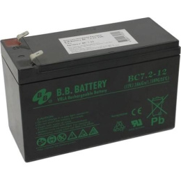 АКБ B.B. Battery BC 7.2-12 12V 7,2Ah ДхШхВ 151x65x100 мм, масса 2,2 кг клеммы F2