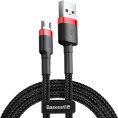 Кабель Baseus Cafule USB-A-microUSB 2м Красный/Черный CAMKLF-C91