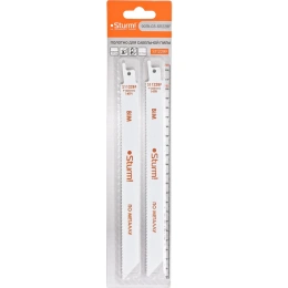 Полотно для сабельной пилы по металлу 225 мм; 2 шт. Sturm 9019-03-S1122BF