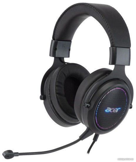 Наушники с микрофоном Acer AHW120 черный 2.1м мониторные USB оголовье ZL.HDSCC.01C