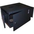 Настенный шкаф Next, 9U 550x450, металлическая дверь, черный, 1 ЧАСТЬ TWT-CBWNM-9U-6x4-BK