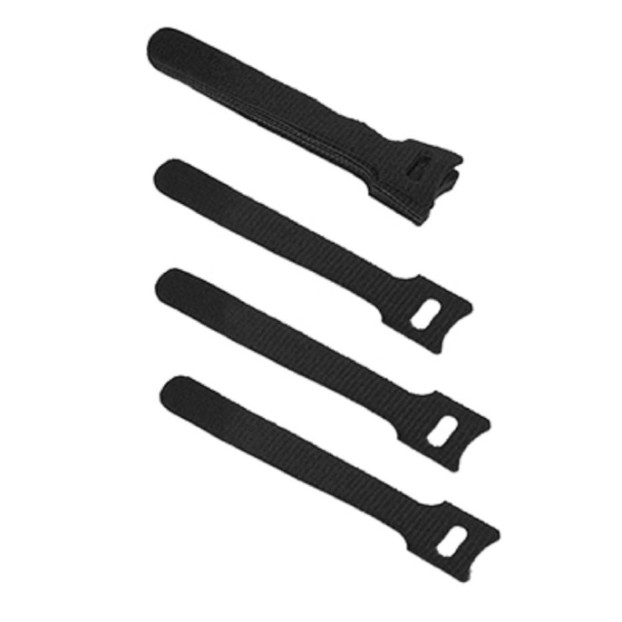 Хомут-липучка для кабеля Cabeus CLAMP-125-BK 14х125 мм черный 10 шт