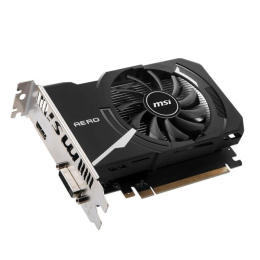 Видеокарта VGA MSI NVIDIA GeForce GT 1030 AERO ITX 4GD4 OC 4GB, DDR4/64-bit, PCIe 3.0, 1xHDMI 2.0, 1xDVI-D, 2-slot