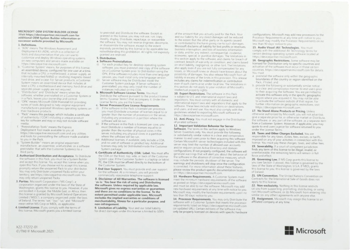 Операционная система Microsoft Windows Server Std 2022 64Bit Eng 1pk DSP OEI DVD 16 Core (P73-08328)