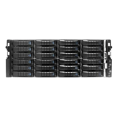 Платформа системного блока AIC HA401-VG_XP1-A401VG02 HA401-VG, 4U 24-bay storage server,24x SATA/SAS hot-swap 3.5"/2.5" universal bay, 2x canister,4x9mm 2.5" internal bay, 12G expander board with 2x SFF- 8643, 2x SFF 8644, 1300W 1+1 redundant power supply