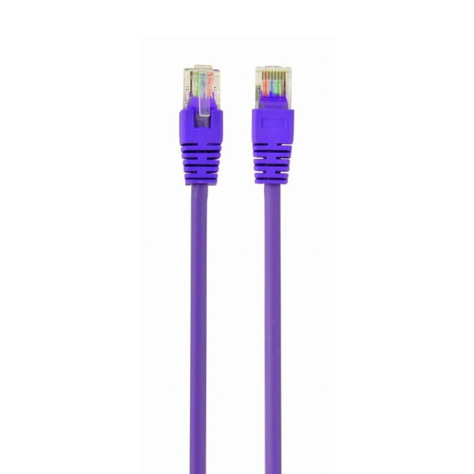 Патч-корд PREMIER PP12-0.5M/V литой (molded), UTP, кат.5E, 0.5м, 4 пары, 26AWG,  алюминий омедненный,  многожильный,  фиолетовый