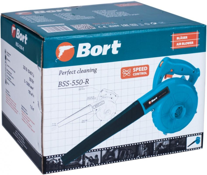 Электрическая воздуходувка BORT BSS-550-R 91271341