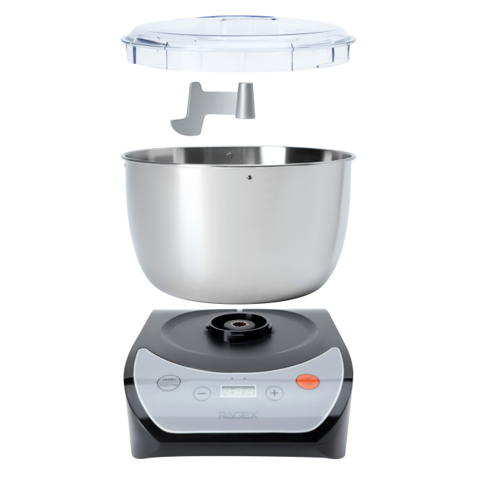Тестомесильная машина RAGEX R2001-000 5 литров, 550 Вт, черный